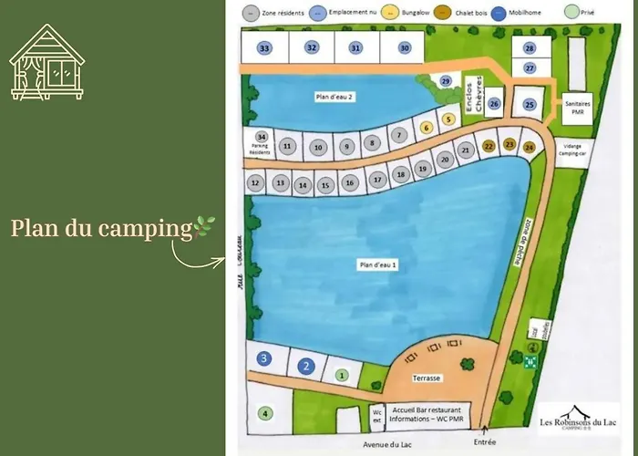 Campingplads Mobile 2 Au Bord Du Lac, Peche Gratuite Sans Permis