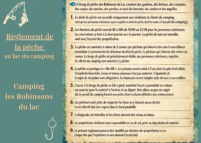 Campingplads Mobile 2 Au Bord Du Lac, Peche Gratuite Sans Permis Ardres